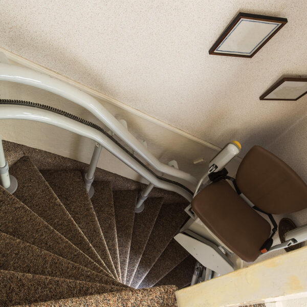 curved stairlift - Stairlift for disabled in a home